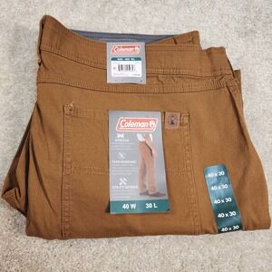 Coleman Work Pants Mens Canvas Stretch Utility 40X30 Copper Tear Resistant $80